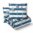 Komplet Pościeli 160x200 + 2x70x80, 100% Bawełna, 140g/m2, wzór: Marynarski (9)