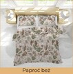 Pościel  140x200cm, 70x80cm, 140g/m2, bawełna 100% :  Paproć Beż (3)