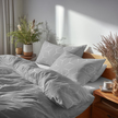 Komplet Pościeli 160x200 + 2x70x80, 100% Bawełna, 140g/m2, wzór: MILANO SZARE (8)