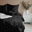 POŚCIEL Z KORY 220x200cm PREMIUM 100% BAWEŁNA KORA Milano Czarno - Białe (4)