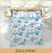 POŚCIEL HOTELOWA 160x200cm + 2xPOSZEWKI 70X80 KOMPLET POŚCIELI : Żaglówki (3)