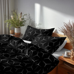 Poszewka 70x80cm na poduszkę 100% bawełna wzór: Milano Czarno Białe (5)