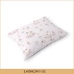 Poszewka na poduszkę 40x60cm BAWEŁNA 100% CERTYFIKAT - Łabądki Róż (2)