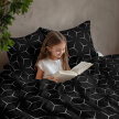 POŚCIEL Z KORY 220x200cm PREMIUM 100% BAWEŁNA KORA Milano Czarno - Białe (12)