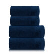 Zestaw 4x Ręczniki Bawełniane VITO 550 g/m2 – 2x 70x140 + 2x 50x90 | Hotelowe SPA Granat (1)