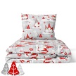 Pościel z Kory 140x200 + 1x70x80 Bawełna 100% Bielawa Produkt Polski - Skrzaty czerwone (2)