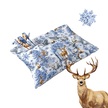 Poszewka ZIMOWA 70x80cm na poduszkę 100% bawełna, Winter Forest Blue (2)