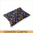 Poszewka 70x80cm na poduszkę 100% bawełna - łowicki czarny (2)
