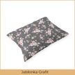 Poszewka 70x80cm na poduszkę 100% bawełna wzór: Jabłonka grafit (2)