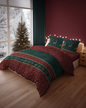 Komplet Pościeli Świątecznej 160x200 + 2x70x80, 100% Bawełna, 140g/m2, wzór: 5817 B (3)