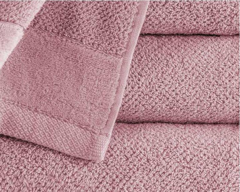Zestaw 4x Ręczniki Bawełniane VITO 550 g/m2 – 2x 70x140 + 2x 50x90 | Hotelowe SPA Pudrowy Róż (2)