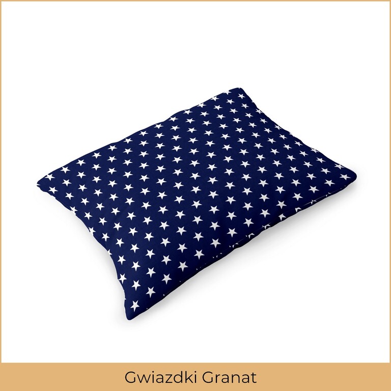 Poszewka 70x80 na poduszkę 100% bawełna wzór: Gwiazdki Granat (2)