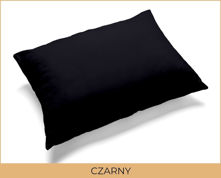Poszewka 70x80cm na poduszkę 100% bawełna - Czarny (2)
