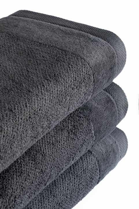 RĘCZNIK KĄPIELOWY 50x90 SPA HOTELOWY mały Bawełniany 550g/m2 CHŁONNY -  VITO grafitowy (4)