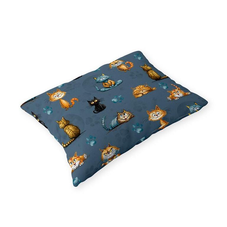 Poszewka 70x80cm na poduszkę 100% bawełna wzór: Koty Trzpioty (1)