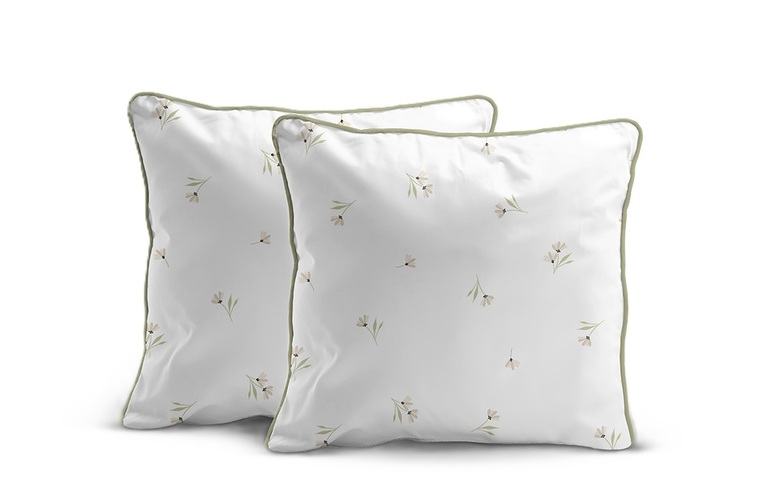 Poszewki Perkal 40x40 Komplet 2 szt. Bawełna 100% Lamówka Premium 5897a (1)