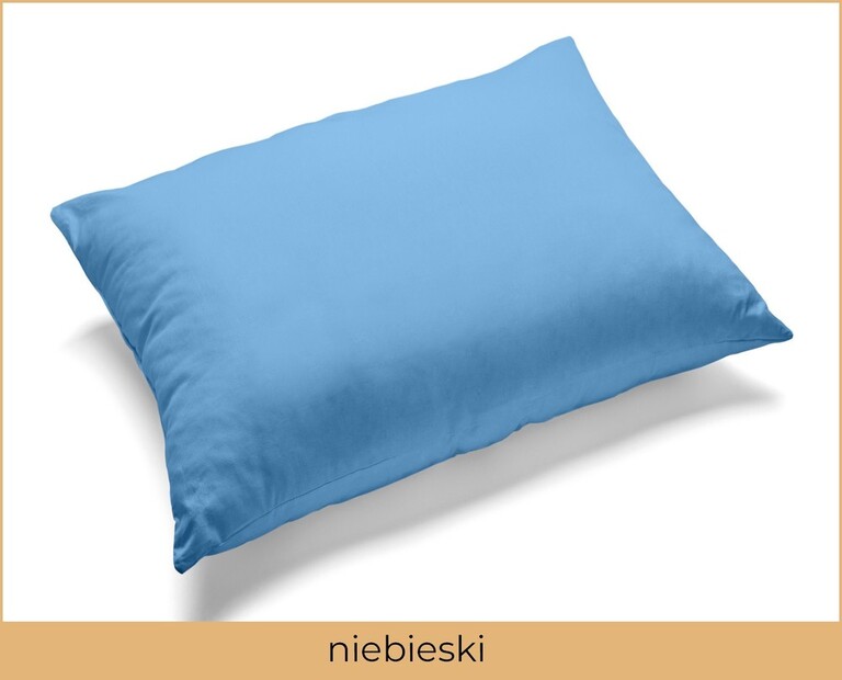 Poszewka na poduszkę 50x70 BAWEŁNA CERTYFIKAT, Niebieski (2)