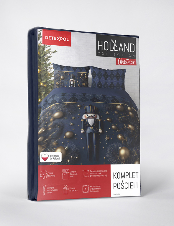  Pościel Bawełniana Świąteczna 200x220 + 2x70x80 Holland 100% bawełna 5823 A (4)