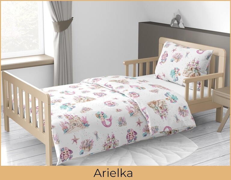 Pościel DZIECIĘCA 140x200 dla dziecka 100% bawełna  CERTYFIKAT wzór ARIELKA (3)