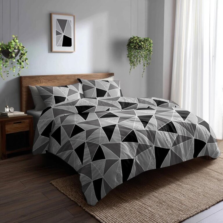 POŚCIEL Z KORY 160x200 + POSZEWKA 70x80 GRUBA POLSKA BAWEŁNA - 1262 (5)