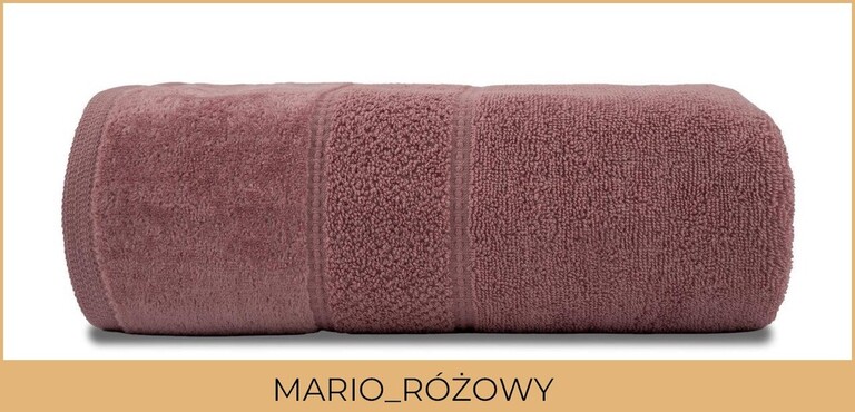 RĘCZNIK KĄPIELOWY 50x90 SPA HOTELOWY mały Bawełniany 480g/m2 CHŁONNY - MARIO różowy (2)