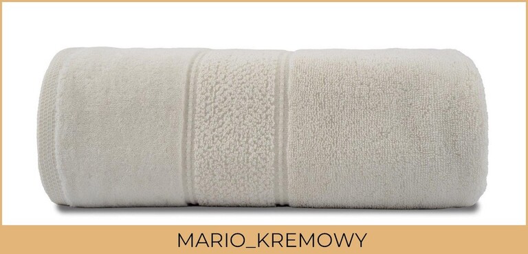 RĘCZNIK KĄPIELOWY 50x90 SPA HOTELOWY mały Bawełniany 480g/m2 CHŁONNY - MARIO kremowy (2)