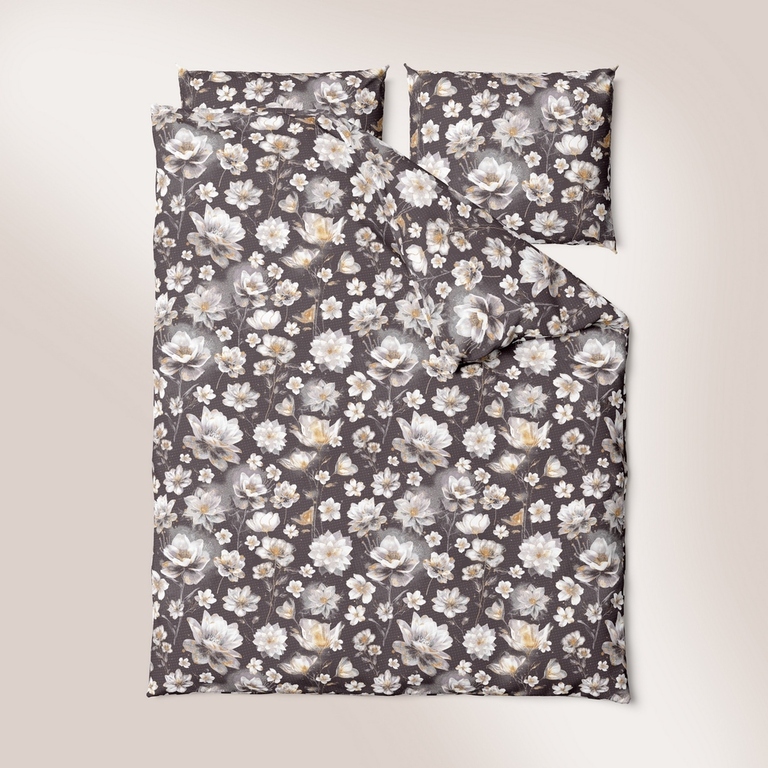 Komplet Pościeli 160x200 + 2x 70x80,  100% Bawełna, 140g/m2, wzór: Zaczarowany Ogród (2)