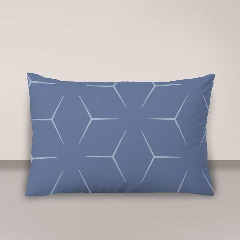 Poszewka na poduszkę 50x70 BAWEŁNA CERTYFIKAT, wzór: MILANO JEANS (1)