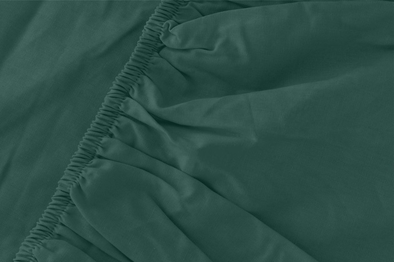 Prześcieradło z gumką 140x200 MikroSatyna Certyfikat, zielony (4)