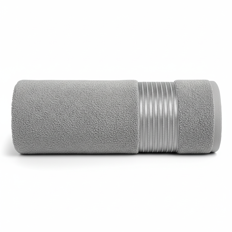 RĘCZNIK KĄPIELOWY 50x90 SPA HOTELOWY mały Bawełniany 450g/m2 - PARIS Szary GREY (1)