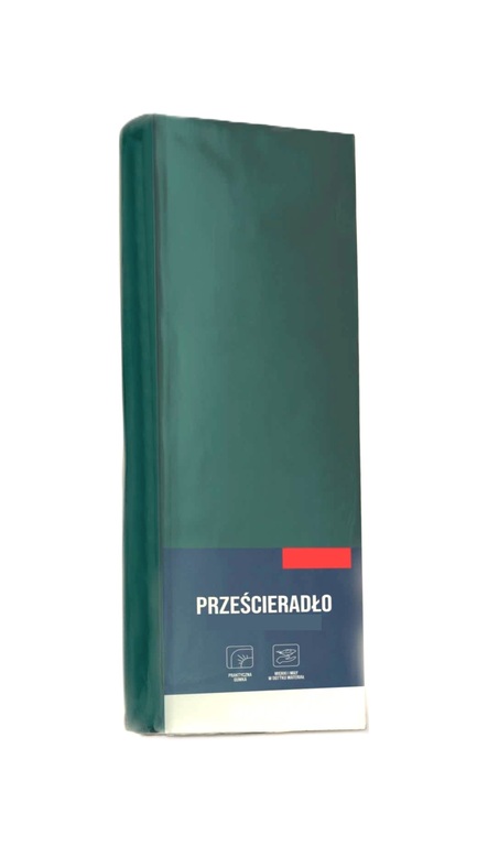 Prześcieradło z gumką 220x200 MikroSatyna Certyfikat, zielony (2)