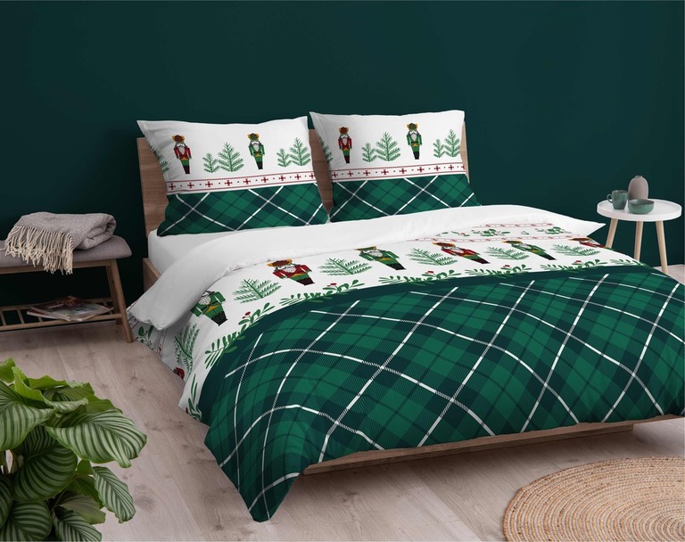POŚCIEL 200x220 FLANELOWA KOMPLET GRUBA FLANELA ciepła zimowa pościel 4938_B (4)