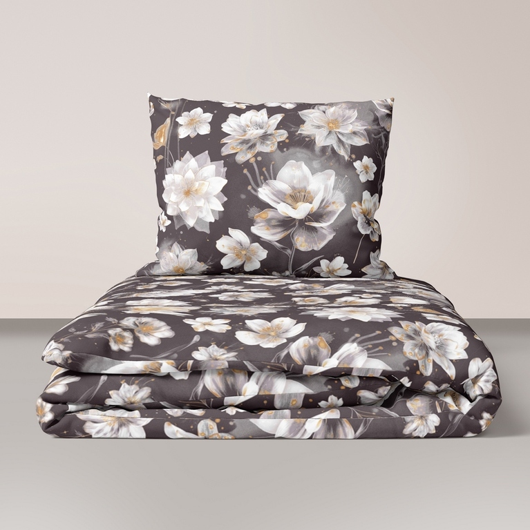 Komplet Pościeli 160x200 + 2x 70x80,  100% Bawełna, 140g/m2, wzór: Zaczarowany Ogród (1)