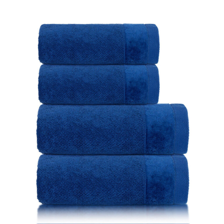 Zestaw 4x Ręczniki Bawełniane VITO 550 g/m2 – 2x 70x140 + 2x 50x90 | Hotelowe SPA Royal Blue (1)