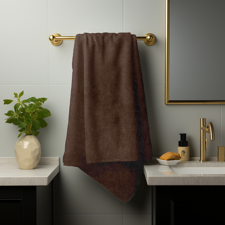 RĘCZNIK KĄPIELOWY 70x140 SPA HOTELOWY Duży Bawełniany 500g/m2 CHŁONNY - Coffe (4)