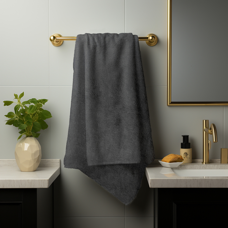 RĘCZNIK FROTTE 50x100 KĄPIELOWY BAWEŁNA 100% 500g/m2 CHŁONNY -  Gris (4)