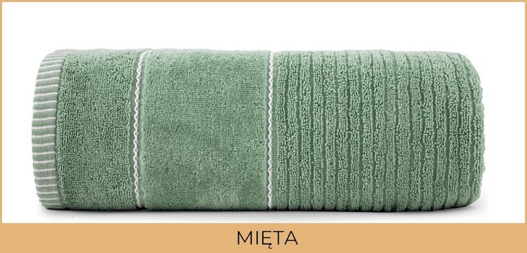 RĘCZNIK KĄPIELOWY 50x90 SPA HOTELOWY mały Bawełniany 470g/m2 CHŁONNY - TEO mięta (2)