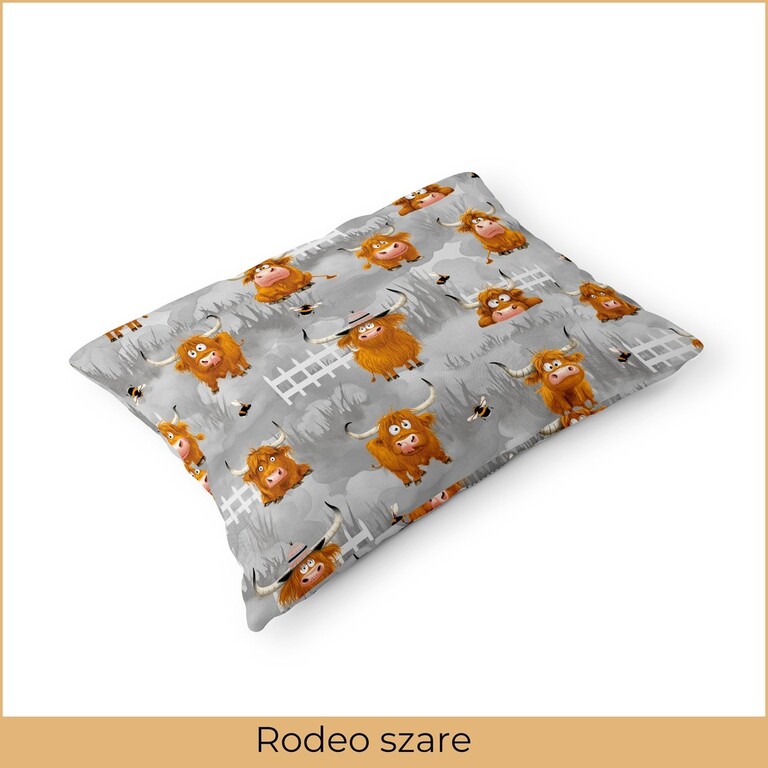 Poszewka 70x80cm na poduszkę 100% bawełna - Rodeo Szare (2)