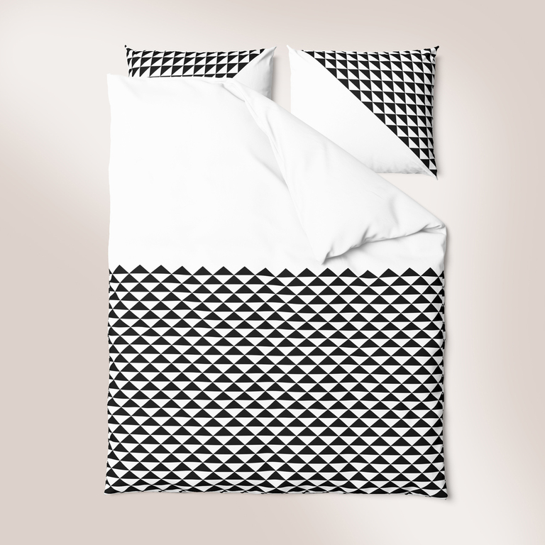 Komplet Pościeli 160x200 + 2x70x80, 100% Bawełna, 140g/m2, wzór: Mozaika (2)
