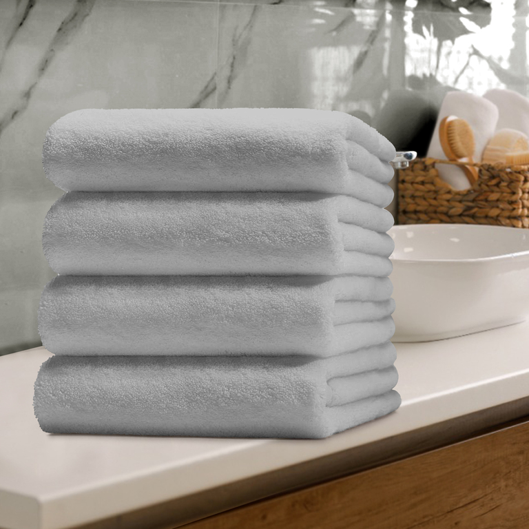 RĘCZNIK FROTTE 50x100 KĄPIELOWY BAWEŁNA 100% 500g/m2 CHŁONNY -  Light grey (5)