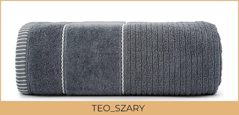 RĘCZNIK KĄPIELOWY 70x140 SPA HOTELOWY Duży Bawełniany 470g/m2 CHŁONNY - TEO szary (2)