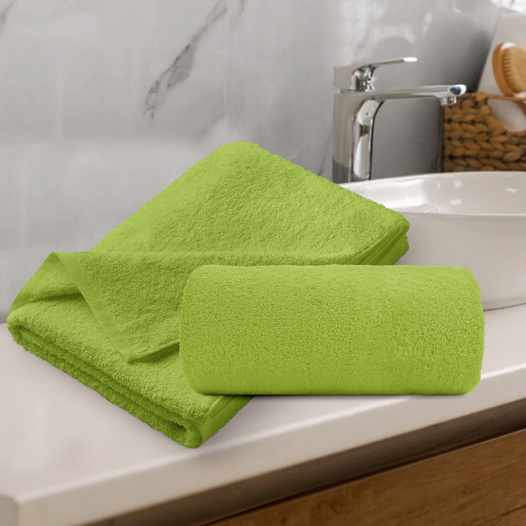 RĘCZNIK FROTTE 50x100 KĄPIELOWY BAWEŁNA 100% 500g/m2 CHŁONNY - Lime (3)