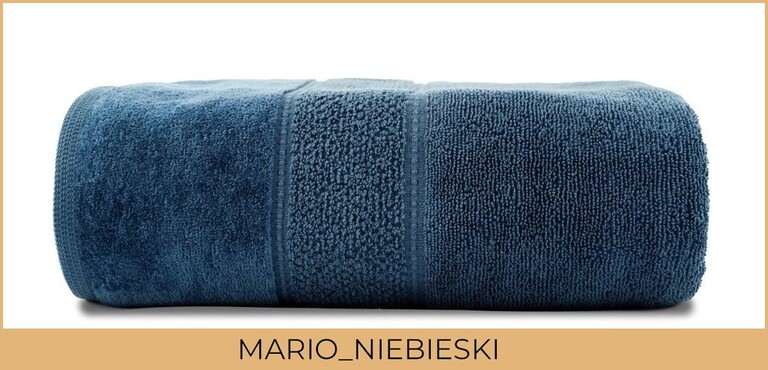 RĘCZNIK KĄPIELOWY 100x150 SPA HOTELOWY Bawełniany 480g/m2 CHŁONNY - MARIO niebieski (2)
