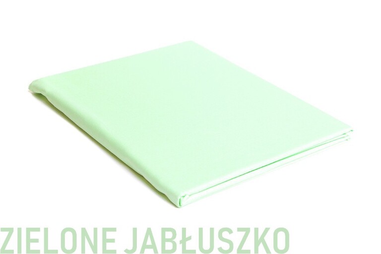 Prześcieradło flanelowe 160x200 zielone jab.– miękkie, ciepłe, 100% bawełna