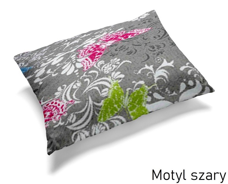 Poszewka 70x80cm na PODUSZKĘ z KORY Motyl szary (1)