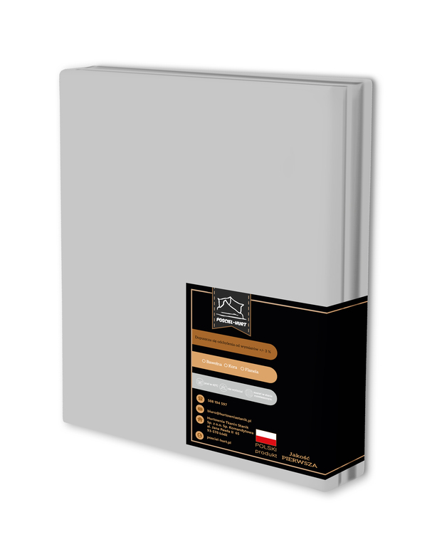 Prześcieradło Tradycyjne 200x220CM Bez Gumki BAWEŁNA 100% stalowy (1)