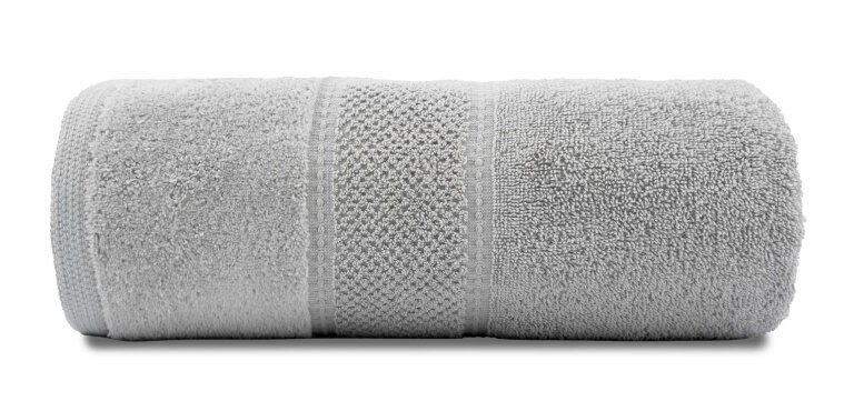 RĘCZNIK KĄPIELOWY 100x150 SPA HOTELOWY Bawełniany 480g/m2 CHŁONNY - MARIO jasno szary (4)