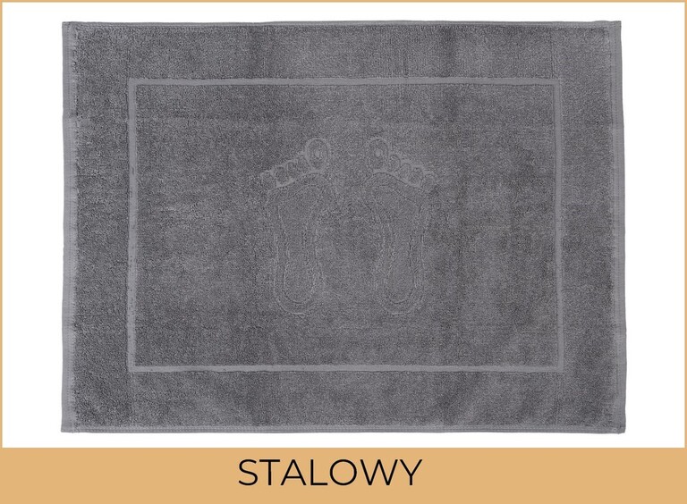 Ręcznik Hotelowy STOPKA, 50x70cm, kolor: Stalowy (2)