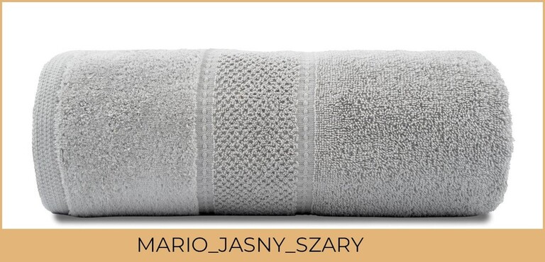 RĘCZNIK KĄPIELOWY 100x150 SPA HOTELOWY Bawełniany 480g/m2 CHŁONNY - MARIO jasno szary (2)