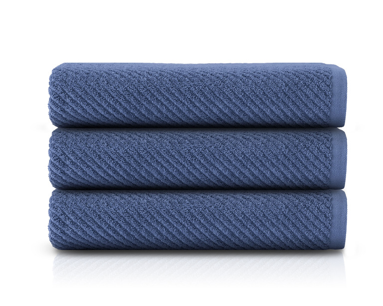 RĘCZNIK KĄPIELOWY 100x150 SPA HOTELOWY Bawełniany 550g/m2 CHŁONNY - FORTE dżinsowy (3)